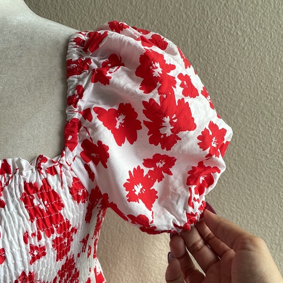 ZARA - PRINTED POPLIN DRESS - Picture 6 of 11